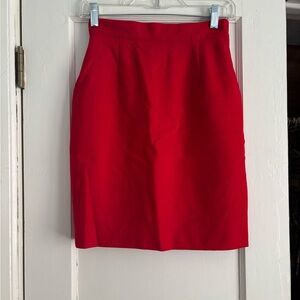 United Colors Of Benetton Vibrant Red Pencil Skirt - size 40